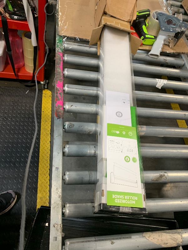 Photo 1 of *UNTESTED*
DENFOON Motorized Blinds with Remote control, Custom Blackout Smart Blinds [with Cover],Electric Shades with Complimentary Solar Panel, Cordless Automatic Roller Shades for Windows (White?36"W x 72"H)