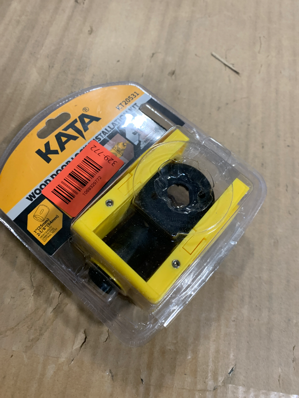 Photo 1 of *USED*
KATA 1-3/8" - 1-3/4" Door Lock Installation Kit for Wooden Doors with Guide Template, Door Lock Hole Saw, Carbon Steel