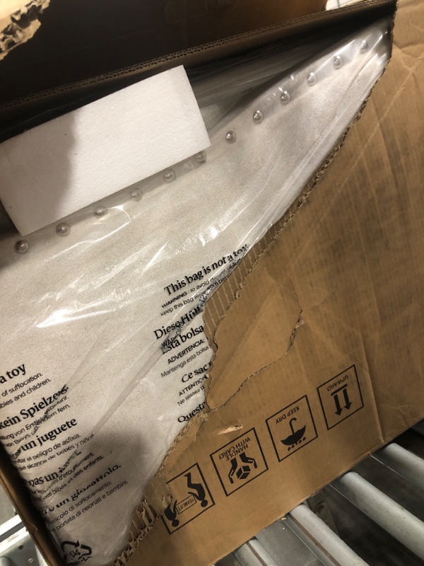 Photo 1 of **ASSEMBLY INSTRUCTIONS INCLUDED**  Yaak Queen Size Chenille Bed Frame with 52" Tall Headboard, Upholstered Platform Bed with Nailhead Trim Headboard Wingback, No Box Spring Needed, Wood Slats Support, Easy Assembly, Beige