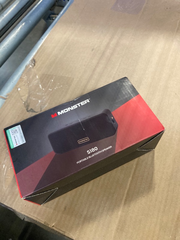 Photo 1 of *MINOR DAMAGE - USED*
Monster S180 Bluetooth Speaker, 40W Portable Speaker with Stereo Sound, Bluetooth 6.0, 28H Playtime, Support Wireless Stereo Pairing, AUX, TF, IPX6 Waterproof Speaker for Home, Outdoor, Travel