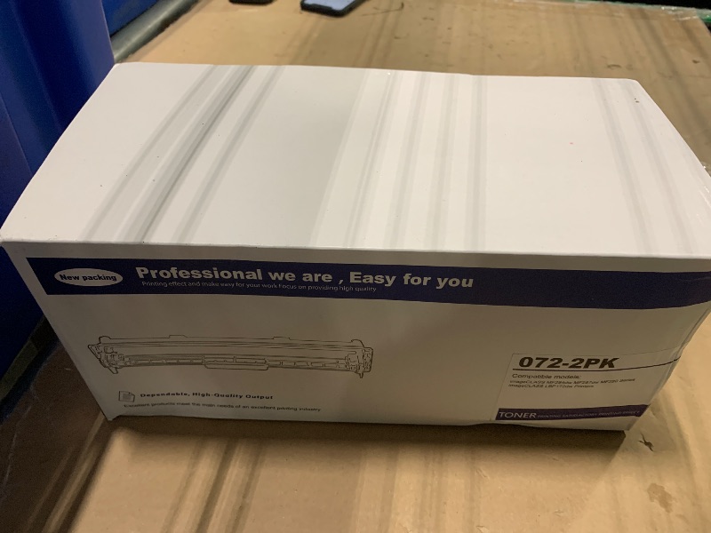 Photo 1 of 072 Black Toner Cartridge High Yield (2-Pack) Compatible 072 072H Toner Replacement for Canon 072 Toner Cartridge for imageCLASS MF284dw MF287dw MF280 Series and LBP172dw Printers