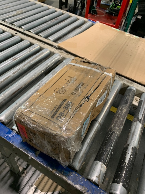 Photo 1 of **ONE DUMBBELL** Fitvids Rubber Encased Hex Dumbbell Hand Weights with Anti-Slip Cast Iron Grip for Exercise & Fitness, 30LBS Pair