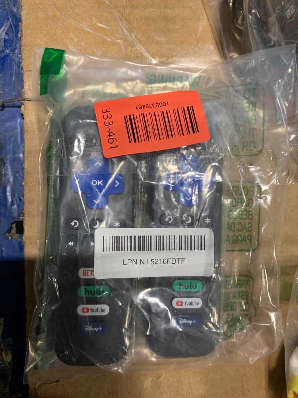 Photo 1 of (Pack of 2) Replacement Remote Control Only for Roku TV, Compatible for TCL Roku/Hisense Roku/Onn Roku/Sharp Roku/Element Roku/Westinghouse Roku/Philips Roku Smart TVs (Not for Roku Stick and Box)