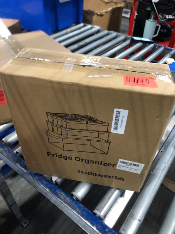 Photo 1 of 10 Pack Refrigerator Pantry Organizer Bins, Stackable Fridge Organizer Bins with Lids, Clear Plastic Food Storage Bins for Kitchen, Countertops, Cabinets, Fridge, Drinks, Fruits, Vegetable, Cereals