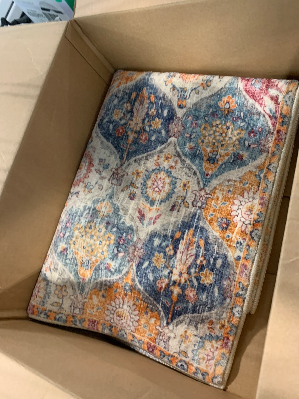 Photo 1 of **SIMILAR ITEM** **UNKNOWN MEASURES** Moroccan Trellis Washable Rug, Kitchen Rugs for Entryway Bathroom, Non-Slip Indoor Door Mat Ultra-Thin, Small Oriental Throw Carpet for Bedroom Entry, Cream/Multi