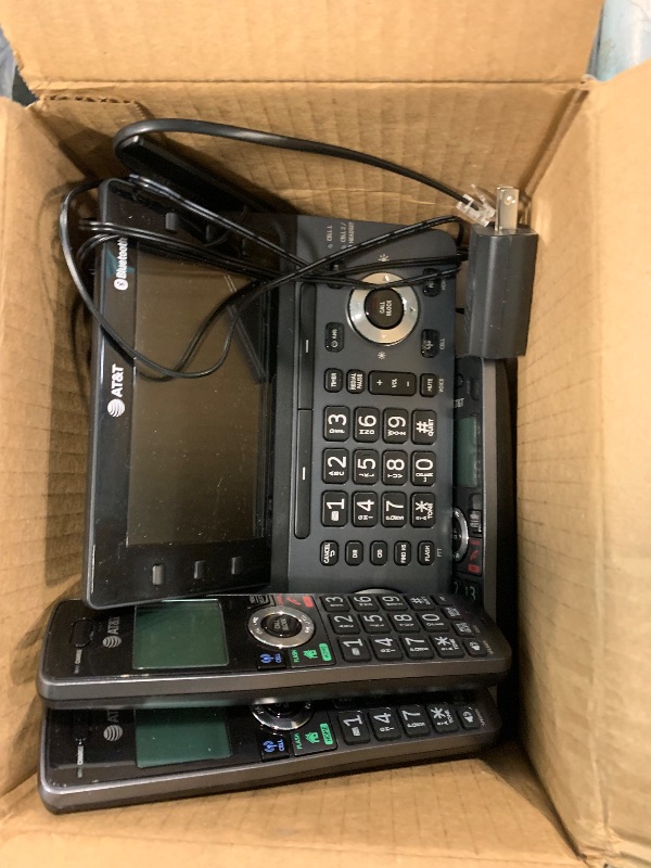 View 4 of **SIMILAR ITEM** AT&T 3-Handset DECT 6.0 Cordless Home and Business Phone with Answering Machine, 5" Color Display, One-Touch Shortcut, Conference, Intercom, Smart Call Blocker, Bluetooth Connect to Cell: DLP73290