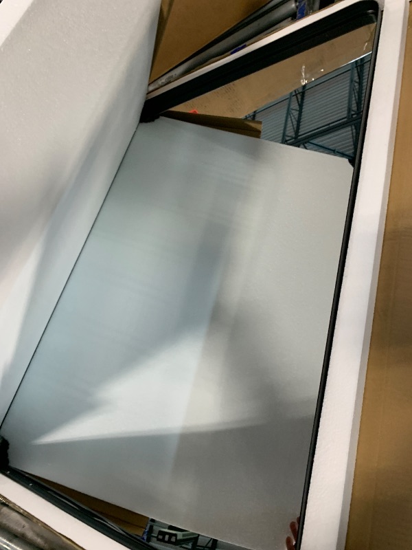 Photo 1 of ***FINAL SALE*** Bathroom Vanity Mirrors for Over Sink, 36 X 24 Inch Black Framed Farmhouse Wall Mirror Bathroom Decor, Rectangle, Horizontally or Vertically Hanging, -Black