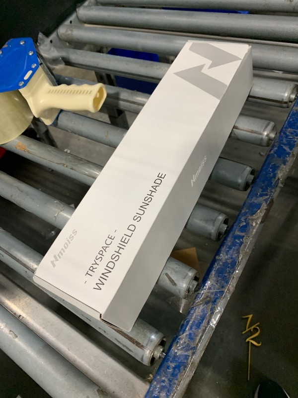 Photo 1 of [Upgraded] Nmoiss Windshield Sun Shade Umbrella - [Vinyl Coating Heat Shield] Protect Car from Sun Rays & Heat Damage Keep Cool and Protect Interior, Spring Structure Edge Medium 56" L x 31" W