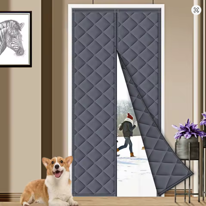 Photo 1 of ***SIMILAR ITEM*** Winter Anti-Cold Windproof Door Curtain Autumn Thickened Cotton Thermal insulation Partition Curtains For Home Bedroom