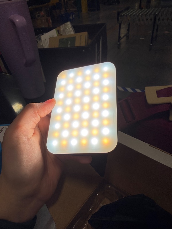 Photo 1 of *****CLIP MISSING***** ALTSON 60 LED Portable Selfie Light Video Conference Lighting with Clip & Camera Tripod Adapter Rechargeable 2200mAh CRI 97+, 3 Light Modes for Phone iPhone Webcam Laptop Photo Makeup