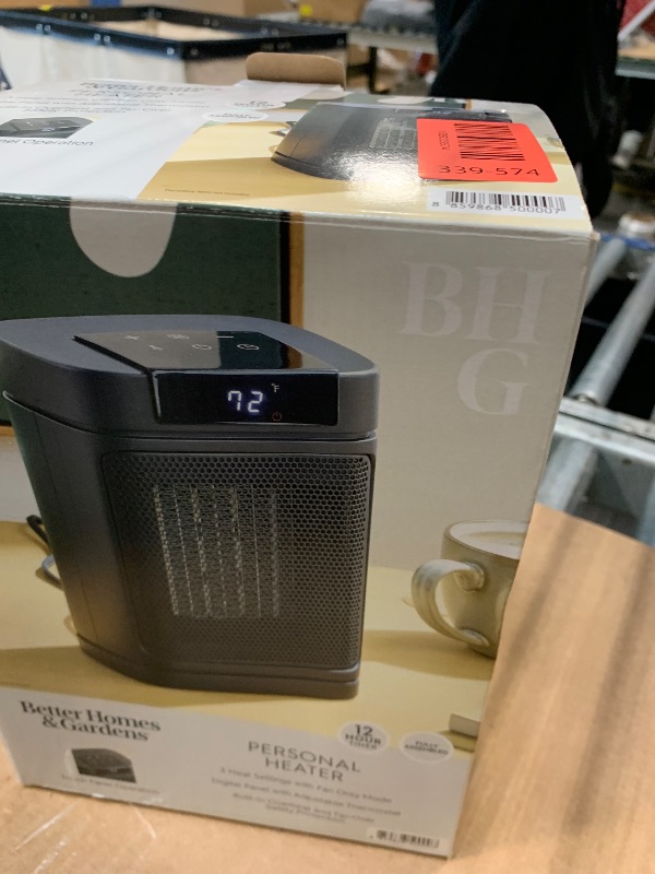 Photo 1 of *** Similar image unknown model*** Small Portable Space Heater for Indoor Use - VOCRS 1500W PTC Electric Heater with Thermostat, Remote Control, 12H Timer, Eco and Fan Mode, Rapid and Safe Heating for Bedroom, Office