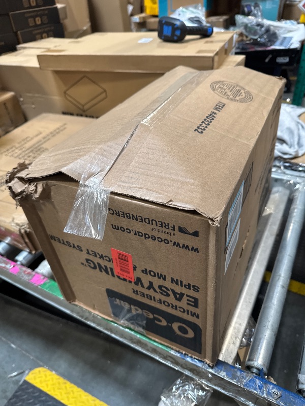 Photo 1 of ****** NO STICK FOR THE MOP**** inside O-Cedar Easywring Microfiber Spin Mop & Bucket Floor Cleaning System with 3 Extra Refills