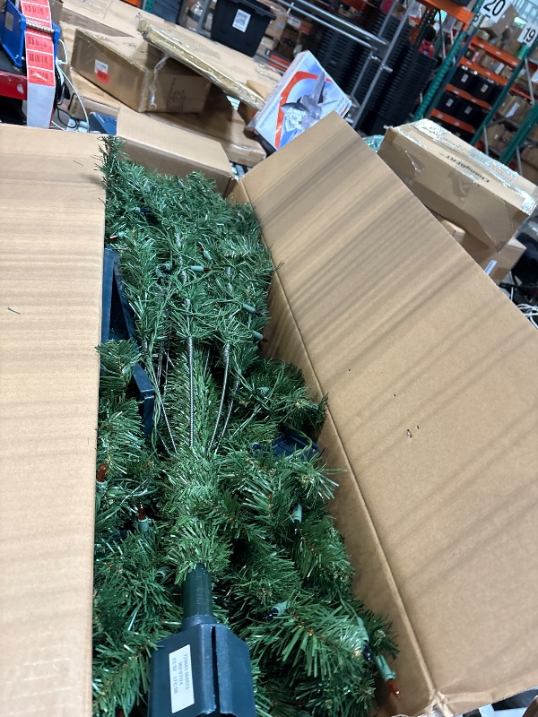 Photo 1 of *MINOR DAMAGE - USED*
National Tree Company 6 ft Pre-Lit Kincaid Spruce Artificial Christmas Tree, 400 Multicolor Lights, 700 Tips, Includes Stand, Green