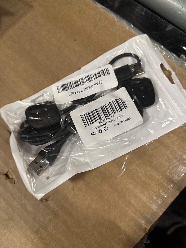 Photo 1 of [2-Pack] Charger Cable Compatible with Smart Watch Fitbit Versa 4 / Sense/Versa 3 / Sense 2, Replacement USB Charging Cradle Dock Stand Cable (3.3 ft/1.0ft)