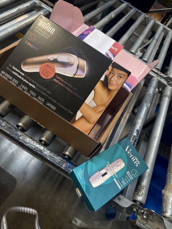 Photo 1 of *****FACTORY SEALED***** Braun Smart IPL, Skin i·Expert Pro 7: at Home Laser Hair Removal for Women and Men, Permanent Visible Hair Reduction, with Free App, Vanity Case, Venus Razor, 2 Smart Heads, Facial Trimmer, IPL7219