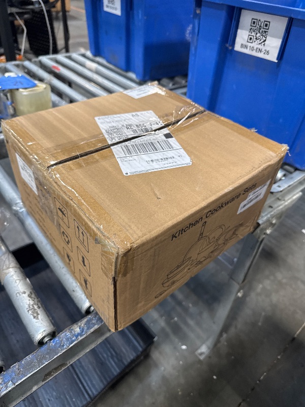 Photo 1 of ***MISSING PIECES*** Astercook 21 Pcs Pots and Pans Non Stick Ceramic Cookware Set, Detachable Handles, RV Kitchen Cooking Set, Oven Safe, Induction Ready, Stackable, Pink