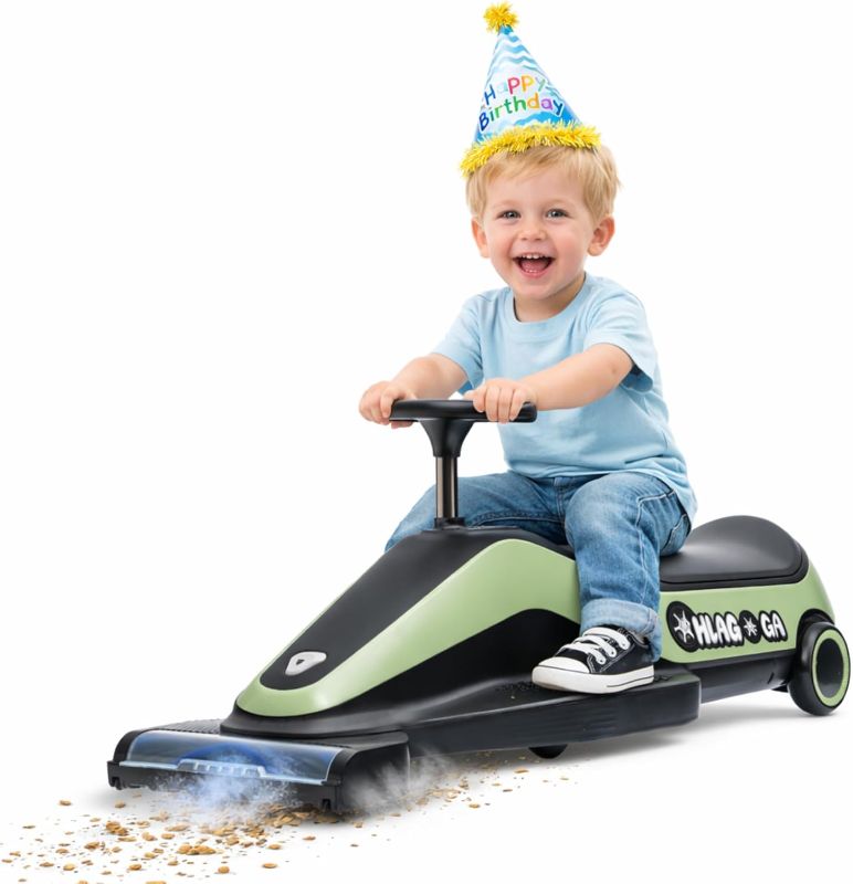 Photo 1 of **SIMILAR**
Indoor Kids Vacuum Racer: 12V Electric Anti-Rollover Wiggle Car - 2.5/5 MPH Adjustable Safe Speed - Quick 5-Min Install - 1 Charge Cleans Up to 2000 sq ft - Gift for 3+