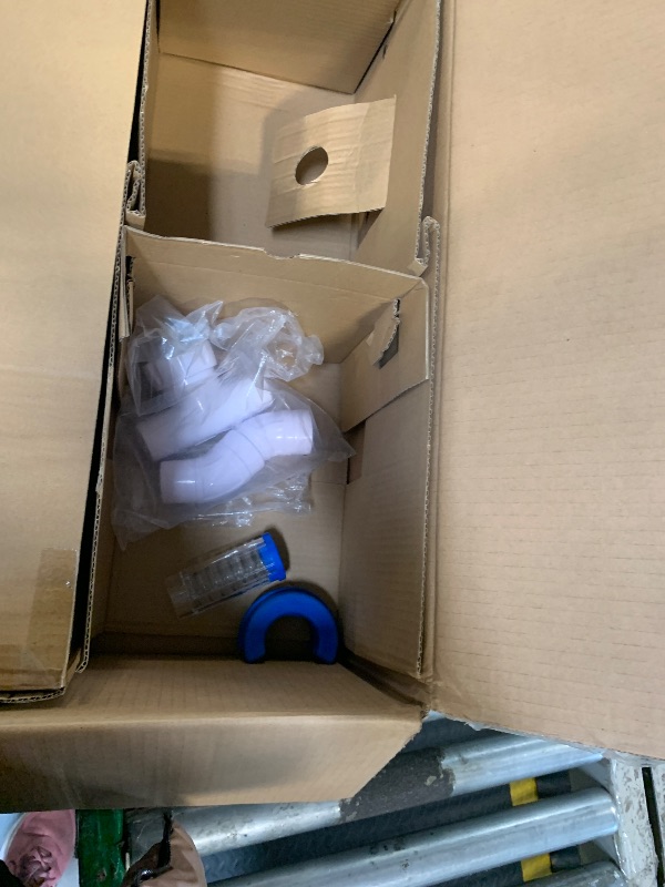 Photo 1 of (2025 Upgrade) VINGLI Automatic Suction-Side Pool Vacuum Cleaner, Powerful Wall-Climbing Sweeper for Inground Pools, Includes 39.6ft Tangle-Free Hose (Blue&White)