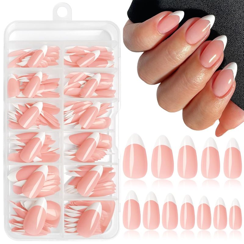 Photo 1 of
Lifextol 14 PC White French Tip Press on Nails Medium Fake Nails Press ons with 10*Adhesive Tabs, Pink Almond Acrylic Nail Press on Nails French Tip Nails...