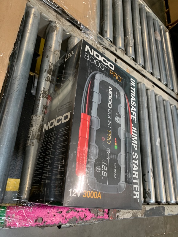 Photo 1 of ** factory saled **
NOCO Boost GB150: 3000A UltraSafe Jump Starter – 12V Lithium Battery Booster Pack, Portable Jump Box, Power Bank & Jumper Cables - for 9.0L Gas and 7.0L Diesel Engines