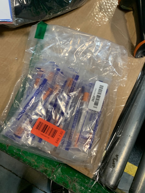 Photo 1 of 0.5ml Syringe with Cap, 29G 1/2" 13mm 1/2cc Syringes, Disposable Individual Package, Pack of 20