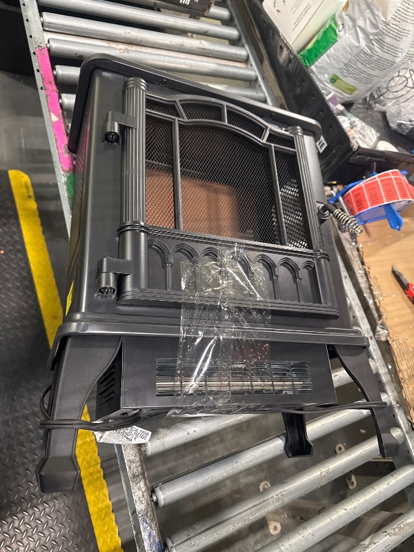 Photo 1 of ****SIMILAR PRODUCT*** Electric Fireplace Heater, 25" Freestanding Space Heater Fireplace Stove with 3D Realistic Flame, 1500W Portable Electric Heater for Indoor Use, Thermostat, Overheating Protection - Black