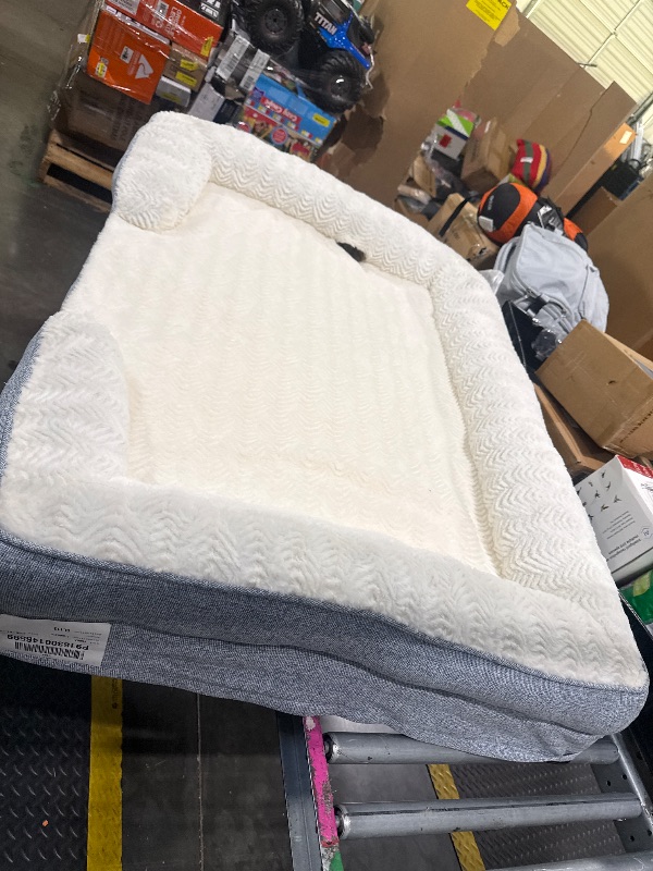 Photo 1 of ***SIMILAR PRODUCT*** Orthopedic Dog Beds for Large Dogs,Waterproof Dog Bed, Egg Crate Foam Bed for Large Dogs, Big Pet Bed with Washable Removable Waterproof Pillow Cover and Anti-Slip Bottom, Grey