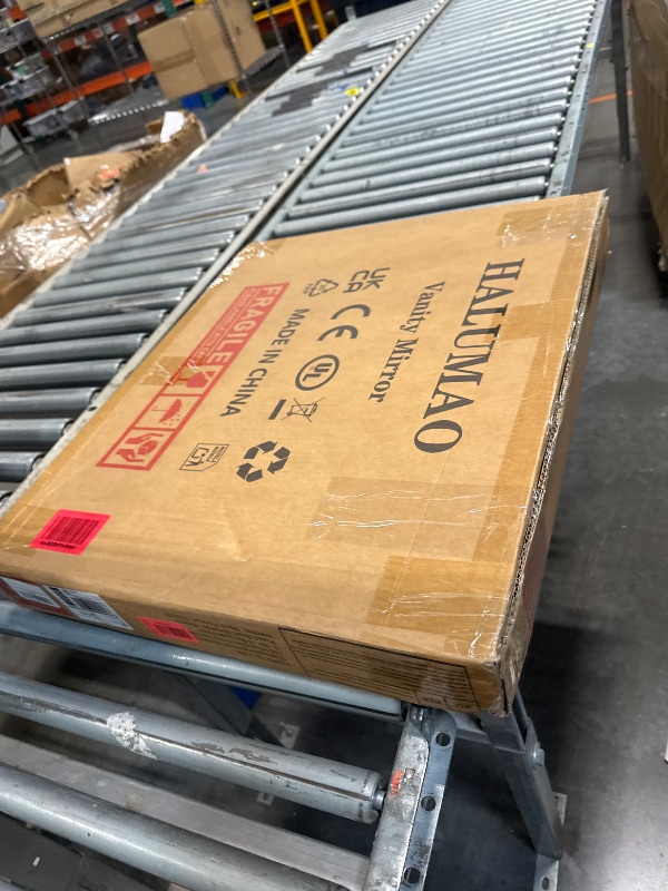 Photo 1 of **** SIMULAR NOT EXACT*****Large Lighted Vanity Mirror, 23" x 19" Light Up Make up Mirror with Smart Touch 3 Colors Dimmable, Tabletop or Wall-Mounted, Memory Function