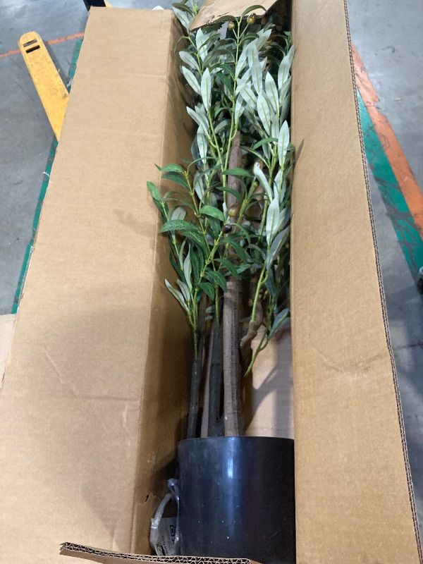 Photo 1 of *** NO MOSS OR LED**
Olive Trees Artificial Indoor 6FT Tree with Rechargeable LED Spotlight, Decorative Moss & Weighted Pot – Tall Realistic Olive Plant for Home, Office, or Event Décor (6FT)