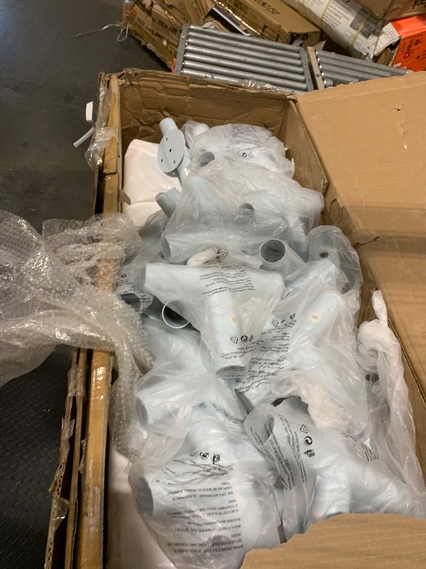 Photo 1 of ***Only Box 1 Of 2*** ***Only Corner Frame Pieces And Walls*** COBIZI 17x30 Party Tents Heavy Duty Tent, Tents for Parties with 6 Removable Sidewalls & 4 Built-in Sandbags, Wedding Tent for Party Outside UV50+ Waterproof, White