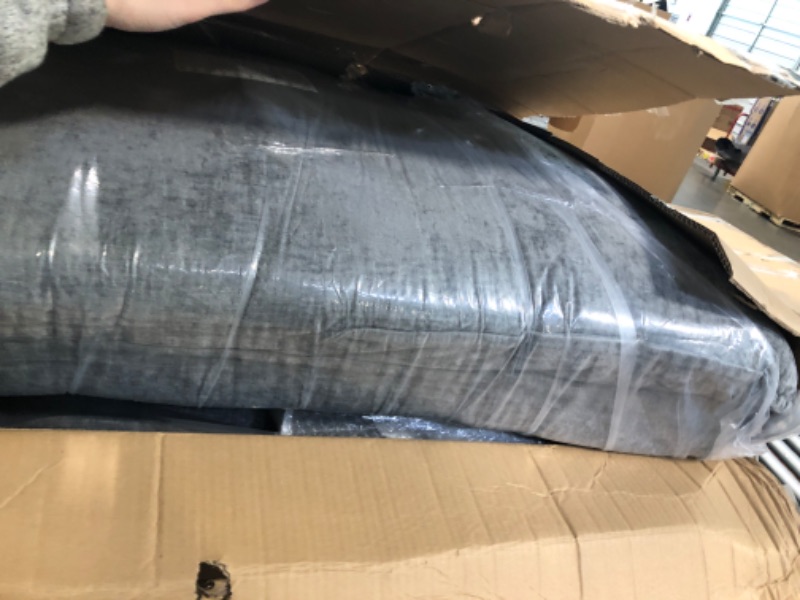 Photo 1 of *** ONLY HAS THE MIDDLE SECTION  **** Marsail Modular Sectional Sofa 110.6" U-Shaped Modern Comfy Cloud Couch, 5-Seat Chenille Deep Seat Sofa with Throw Pillow & Movable Ottoman for Living Room, Bedroom and Apartment, Grey