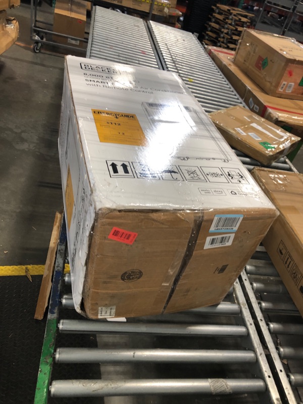 Photo 1 of ** DIRTY AND CRACKED ON TOP *** BLACK+DECKER Smart Portable Air Conditioner, 12,000 BTU for Rooms up to 550 Sq. Ft., Smart Portable AC with Follow Me Remote and Window Kit, BPACT12WT, White