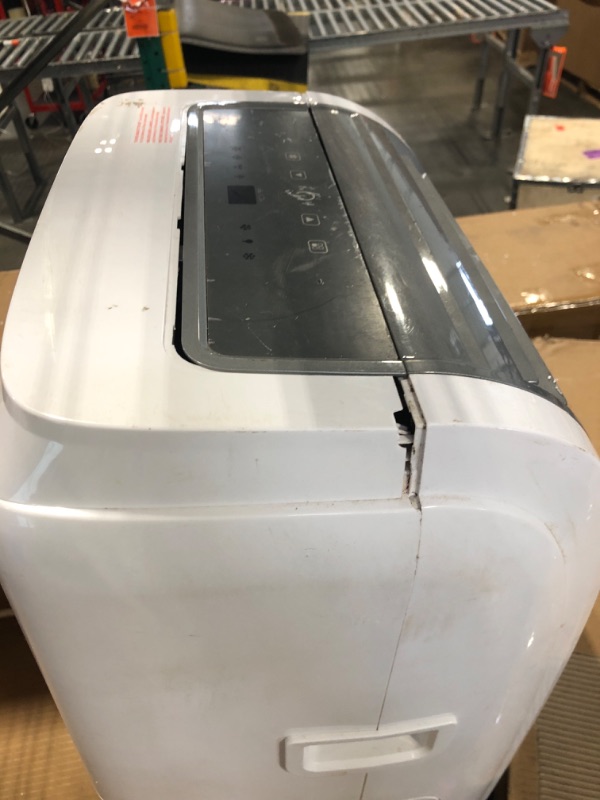 Photo 1 of ** DIRTY AND CRACKED ON TOP *** BLACK+DECKER Smart Portable Air Conditioner, 12,000 BTU for Rooms up to 550 Sq. Ft., Smart Portable AC with Follow Me Remote and Window Kit, BPACT12WT, White