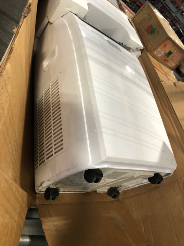 Photo 1 of ** DIRTY AND CRACKED ON TOP *** BLACK+DECKER Smart Portable Air Conditioner, 12,000 BTU for Rooms up to 550 Sq. Ft., Smart Portable AC with Follow Me Remote and Window Kit, BPACT12WT, White