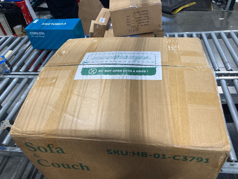 Photo 1 of ***JUST THE OTTOMAN*** HONBAY Modular Sectional Sleeper Sofa Bed, Corduroy Pull Out Couch with Storage Ottoman, U Shaped Sectional Couches for Living Room, Dark Grey