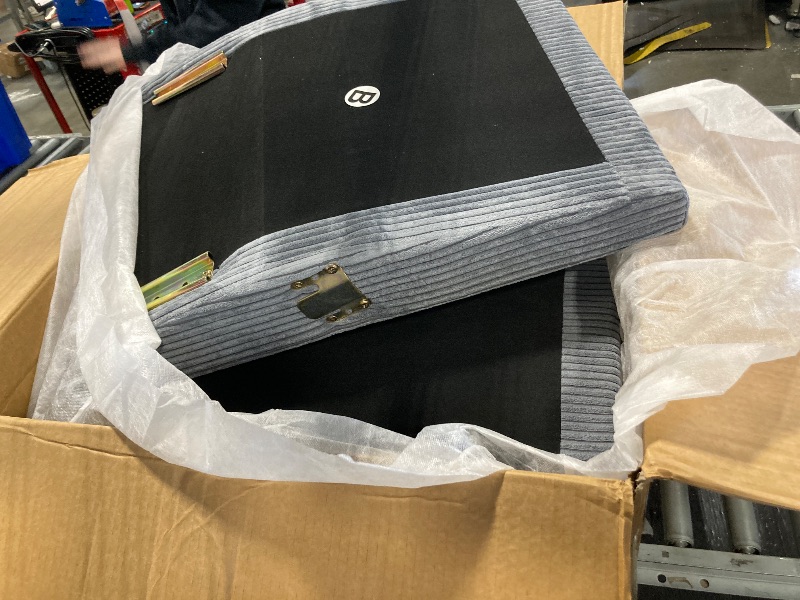 Photo 1 of ***JUST THE OTTOMAN*** HONBAY Modular Sectional Sleeper Sofa Bed, Corduroy Pull Out Couch with Storage Ottoman, U Shaped Sectional Couches for Living Room, Dark Grey