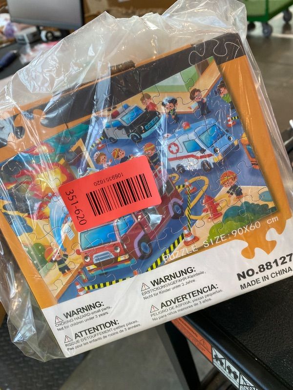 Photo 1 of *MISSING PARTS UNKNOWN*
Jumbo Floor Puzzle for Kids,Fire Rescue Jigsaw Large Puzzles,48 Piece Firefighter Fireman Fire Truck Puzzle for Toddler Ages 3-5,Children Learning Preschool Educational Toys,Gift for 4-8 Years Old