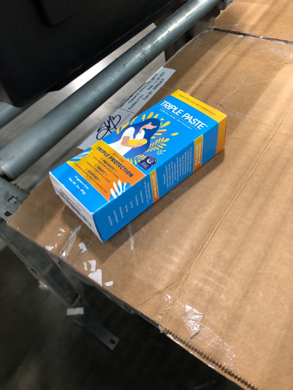 Photo 1 of *** EXP 09/2030***Triple Paste Diaper Rash Cream for Baby - 3 oz Tube – Zinc Oxide Ointment Treats, Soothes & Prevents Diaper Rash, Pediatrician-Recommended Hypoallergenic Formula, Baby Essentials for Daily & Overnight