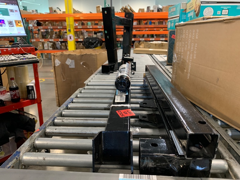 Photo 1 of *** PARTIAL SET MISSING PIECES **** 2 Ton Folding Hydraulic Engine Hoist with Load Leveler 44 LBS Capacity Heavy Duty Cherry Picker 6 Swivel Wheels&Hydraulic Pump Adjustable Boom (0.5T-2T) for Garage Workshop Warehouse Black