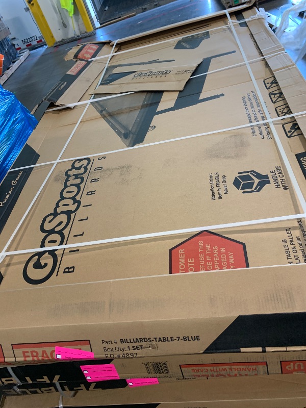 Photo 1 of *** FACTORY SEALED***GoSports 6, 7, or 8 ft Billiards Tables - No Assembly, Choose Your Color - Portable Pool Table Includes Full Set of Balls, 2 Cue Sticks, Chalk and Felt Brush