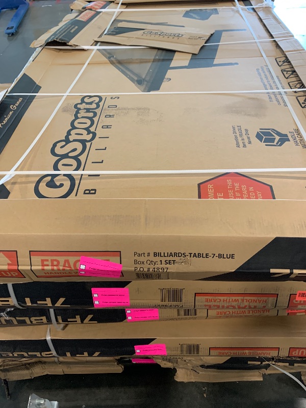 Photo 1 of ***FACTORY SEALED***GoSports 6, 7, or 8 ft Billiards Tables - No Assembly, Choose Your Color - Portable Pool Table Includes Full Set of Balls, 2 Cue Sticks, Chalk and Felt Brush