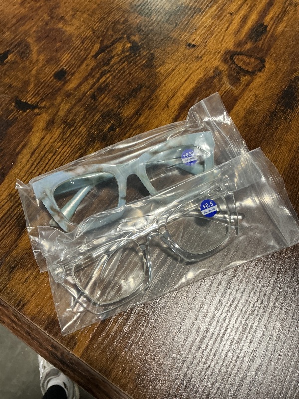 View 1 of ****MISSING PARTS*** ONLY 2***** CCVOO 0.5 Oprah Style Reading Glasses for Women, Stylish Eyeglasses, Blue Light Readers for Women, Cheaters