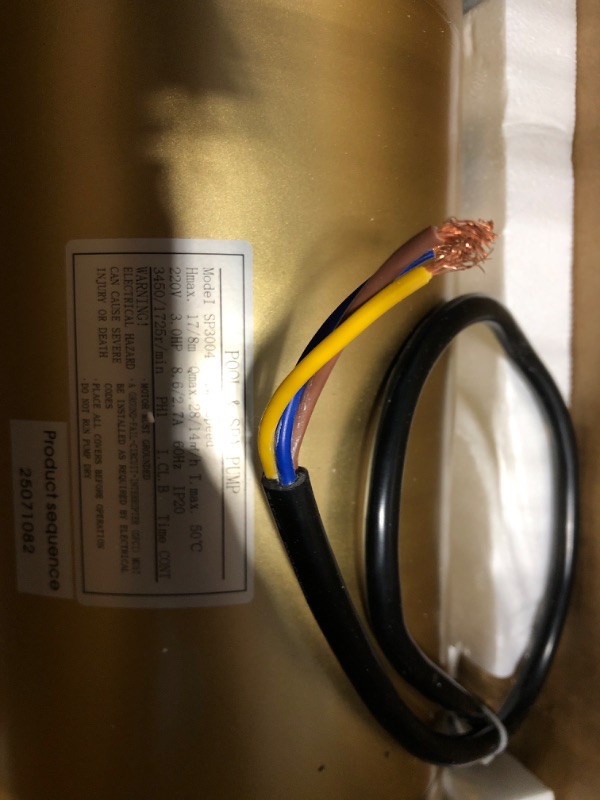 Photo 1 of 3HP 115/230V 2 Speed Inground Pool Pump replacement for Hayward Super Pool Pump 3.0 HP Dual Speed with 2" Port Fitting for In-Ground Pools or Spas