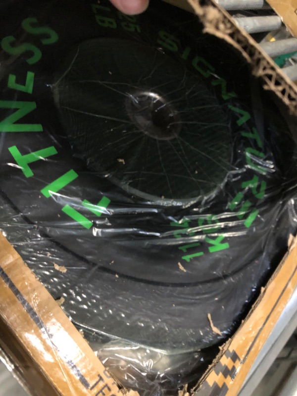 Photo 1 of ****Weights Only***Fitvids Olympic 2" Bumper Plates Set Including 260LB Weight Plates & 7FT Olympic Barbell Bar(305 Pounds Total)