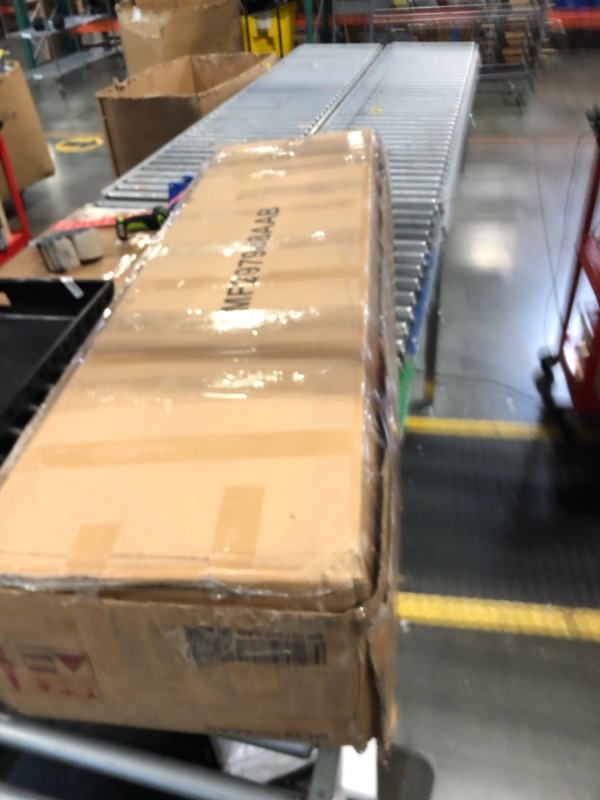 Photo 1 of ******MISSING BOX 1 OF 2 - PARTS ONLY****CNPOP Full Over Twin Metal Bunk Bed with Desk and Storage Shelves, Sturdy Loft Bed Frame with Ladder, No Box Spring Needed, Space-Saving Workstation, Black