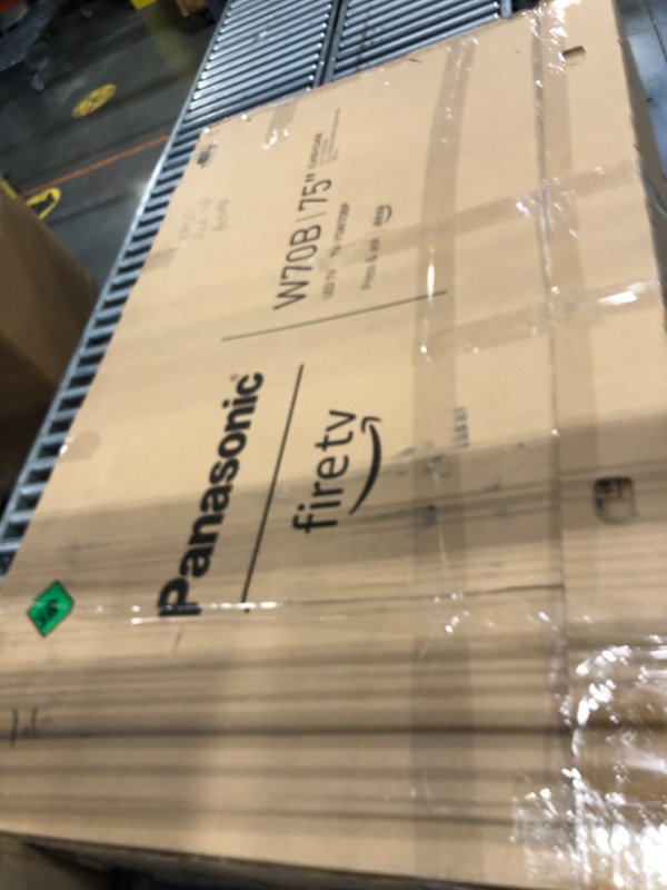 Photo 1 of ********DAMAGE SCREEN SOLD FOR PARTS****** Panasonic W70 Series (2025 Model) 75" LED 4K Ultra HD Smart Fire TV, Press & Ask Alexa, Apple AirPlay, HDR10+, HDMI 2.1, and Bluetooth Support - 75W70BP