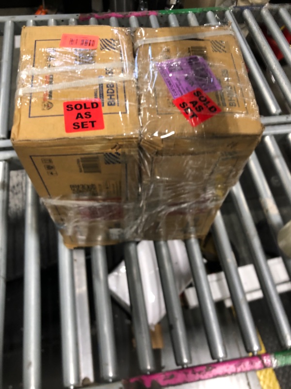 Photo 1 of ***Two boxes***BalanceFrom Rubber Encased Hex Weights Dumbbells Set, Cast Iron Hand Weights with Anti-Slip Grip for Home Gym Strength Training 40LB