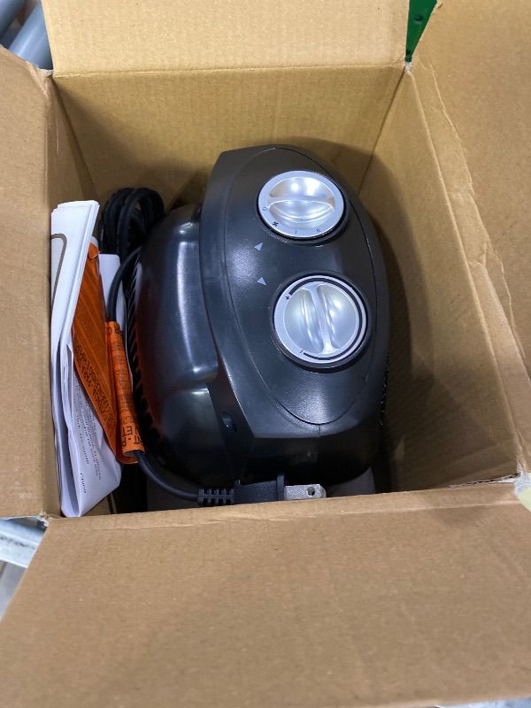Photo 1 of *UNTESTED*
BLACK+DECKER Portable Space Heater, Room Space Heater with Carry Handle for Easy Transport