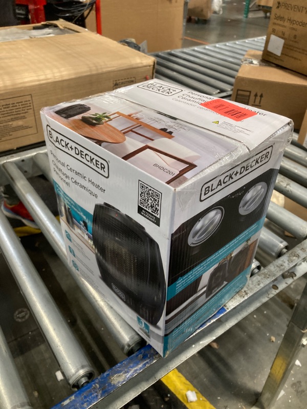 Photo 1 of *UNTESTED*
BLACK+DECKER Portable Space Heater, Room Space Heater with Carry Handle for Easy Transport