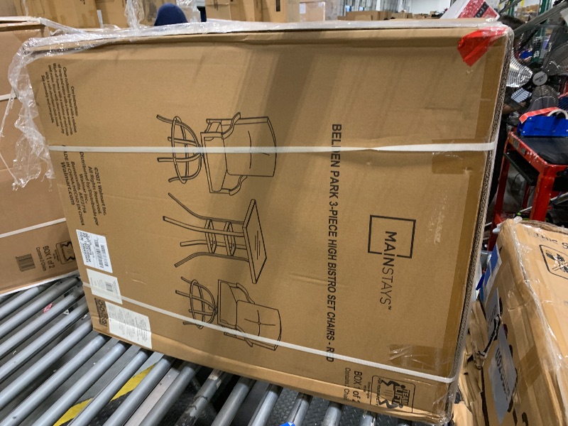 View 2 of **CHAIRS ONLY, FACTORY SEALED** Mainstays Belden Park 3-Piece Outdoor Furniture Patio High Bistro Chairs Red
Mainstays Belden Park 3-Piece Outdoor Furniture Patio High Bistro Chairs Red

